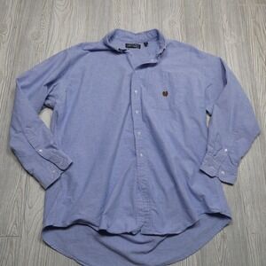 University North Dakota UND Fighting Sioux Chambray Shirt by Thomas Bros Size XL